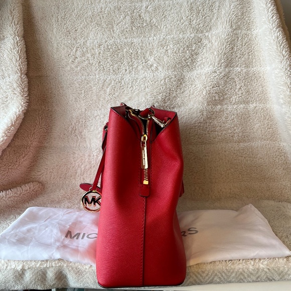 MICHAEL MICHAEL KORS Edith Large Saffiano Leather Satchel - Picture 4 of 10